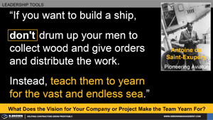 Using a Vision to Create Desire and Context for Tasks Thumbnail