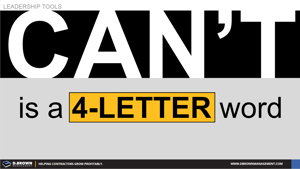 Can't is a 4-Letter Word Thumbnail